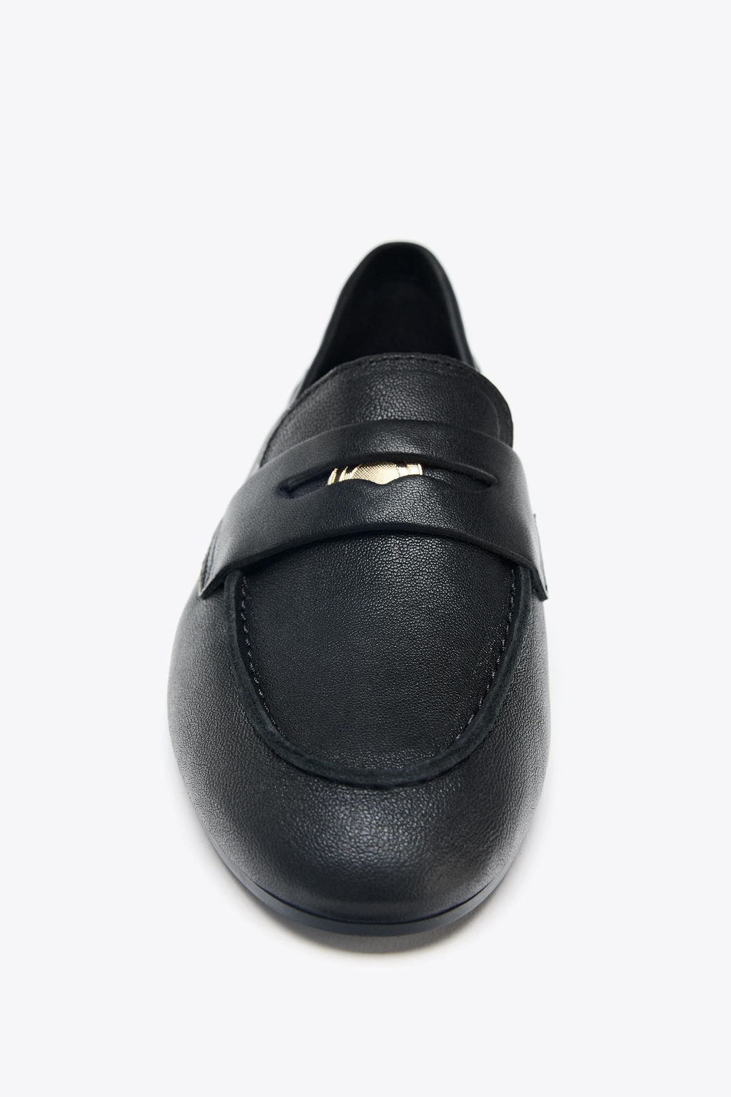 LEATHER PENNY LOAFERS - Zara фото 7