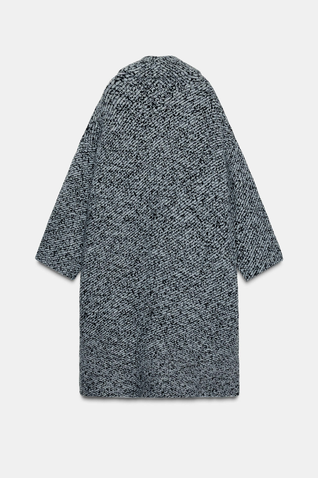 KNIT COAT WITH WRAPAROUND COLLAR - Zara фото 4