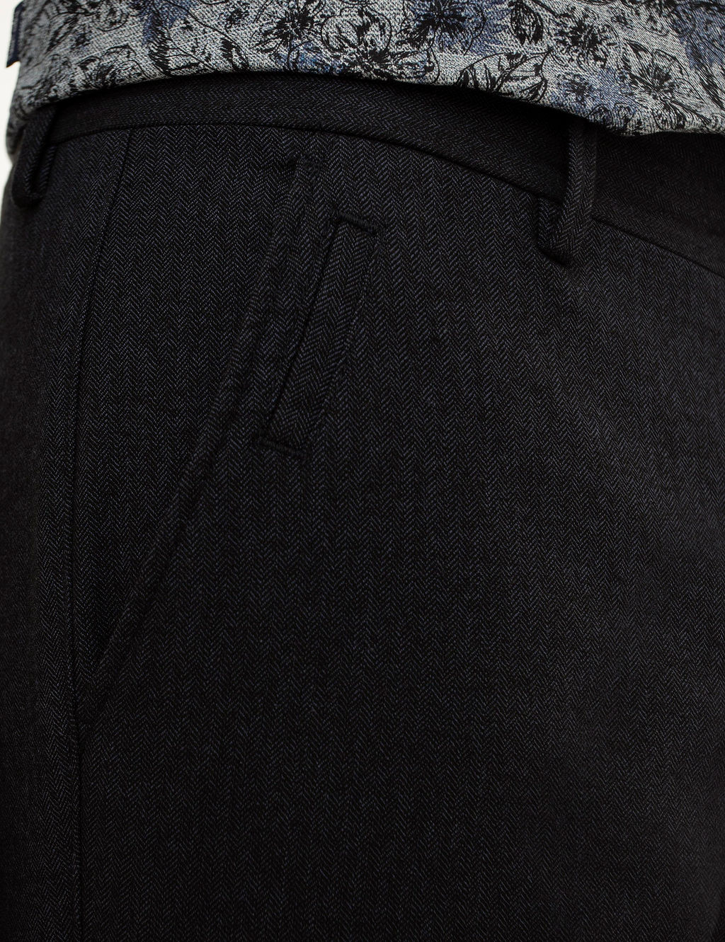 A__k Lacivert Slim Fit Kanvas Pantolon