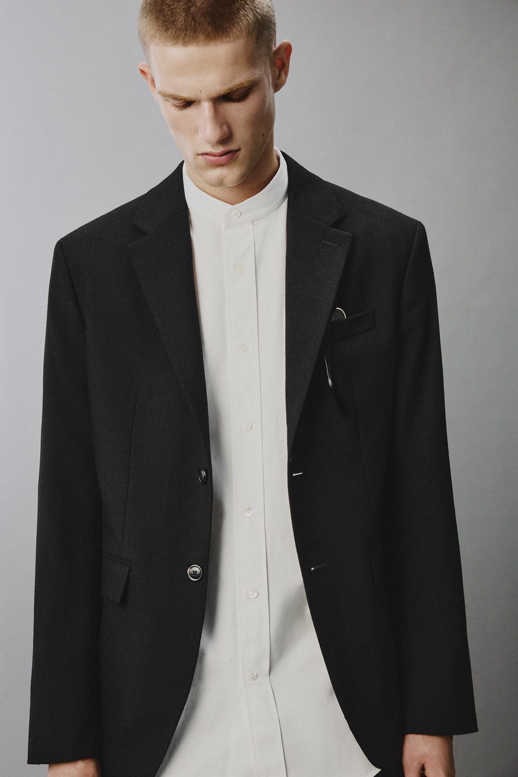 BLAZER TRAJE 100% LANA / Negro - Zara фото 5