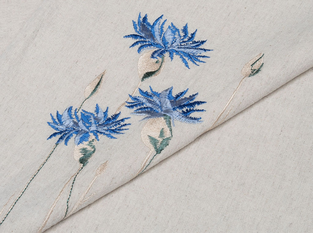 25С40-ШР/в/у Наволочка верхняя 70*70 "Васильки" цв. 330 рис. 37