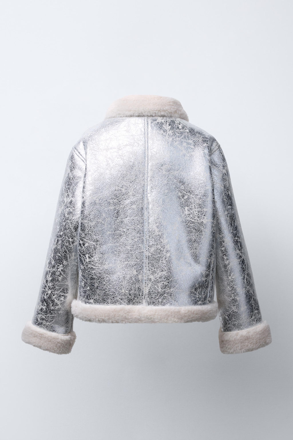METALLIC DOUBLE-FACED JACKET - Zara фото 4