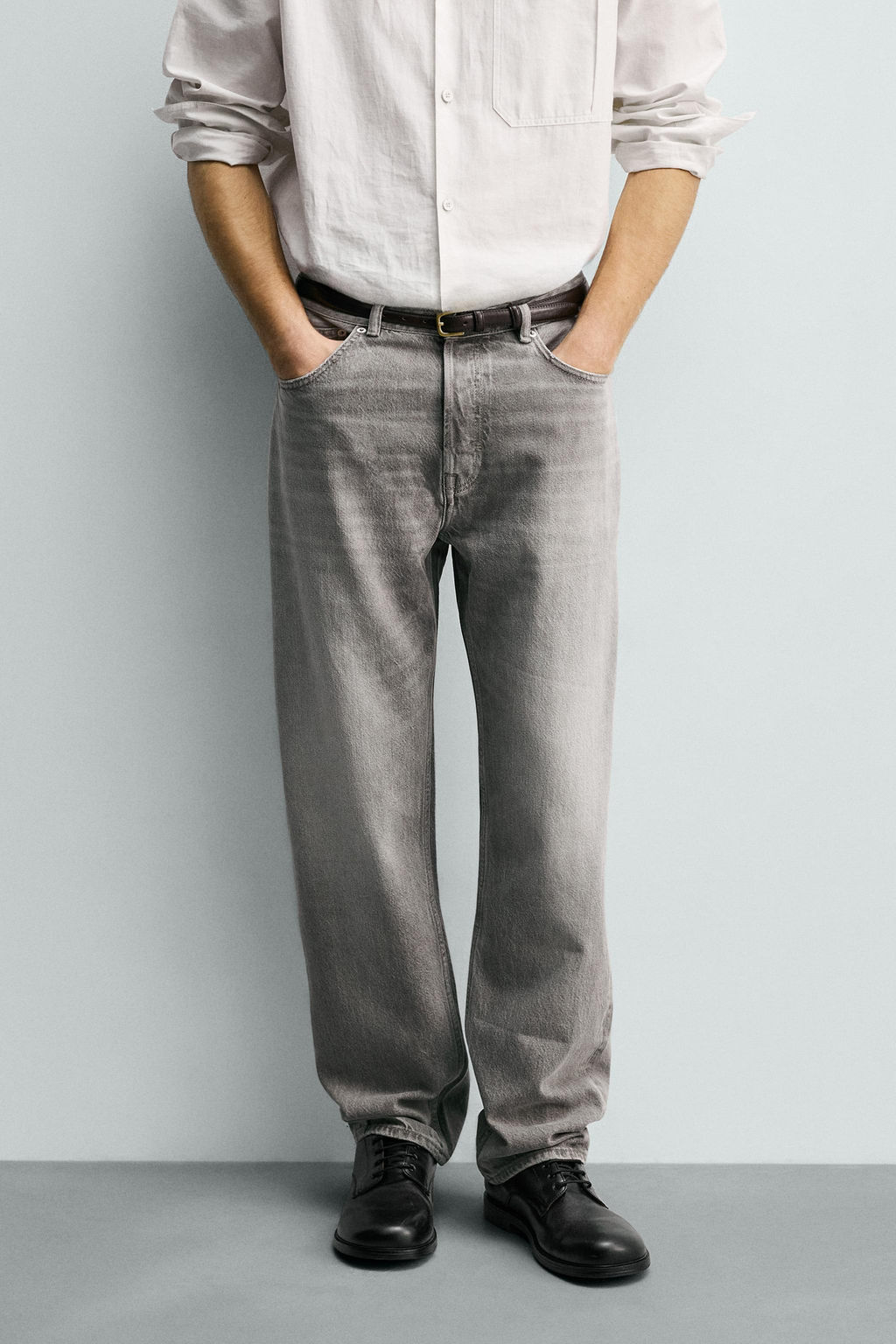 JEANS STRAIGHT FIT / Gris - Zara фото 11