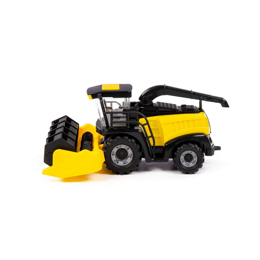 Комбайн Полесье №1 инерционный (жёлтый) (в сеточке)  фото 2