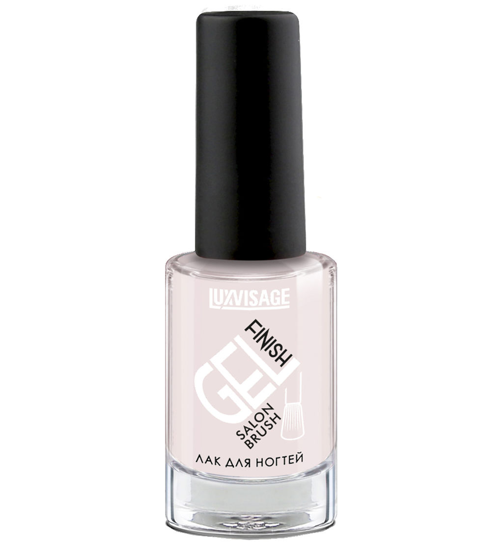 LuxVisage Лак для ногтей GEL finish тон 29 бело-розовый 9мл