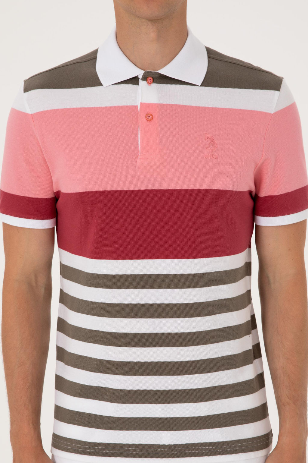 Erkek Regular Fit Polo Yaka Pembe Ti__rt Sepette S_rpriz _ndirim - U.s. polo assn фото 6