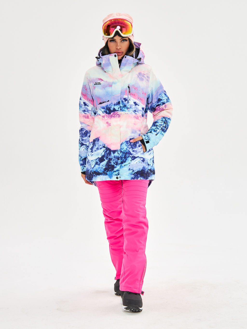 Женская горнолыжная сноубордическая куртка Alpha Endless Ultra Chaleur SNB 423/316_9 Разноцветный  фото 21