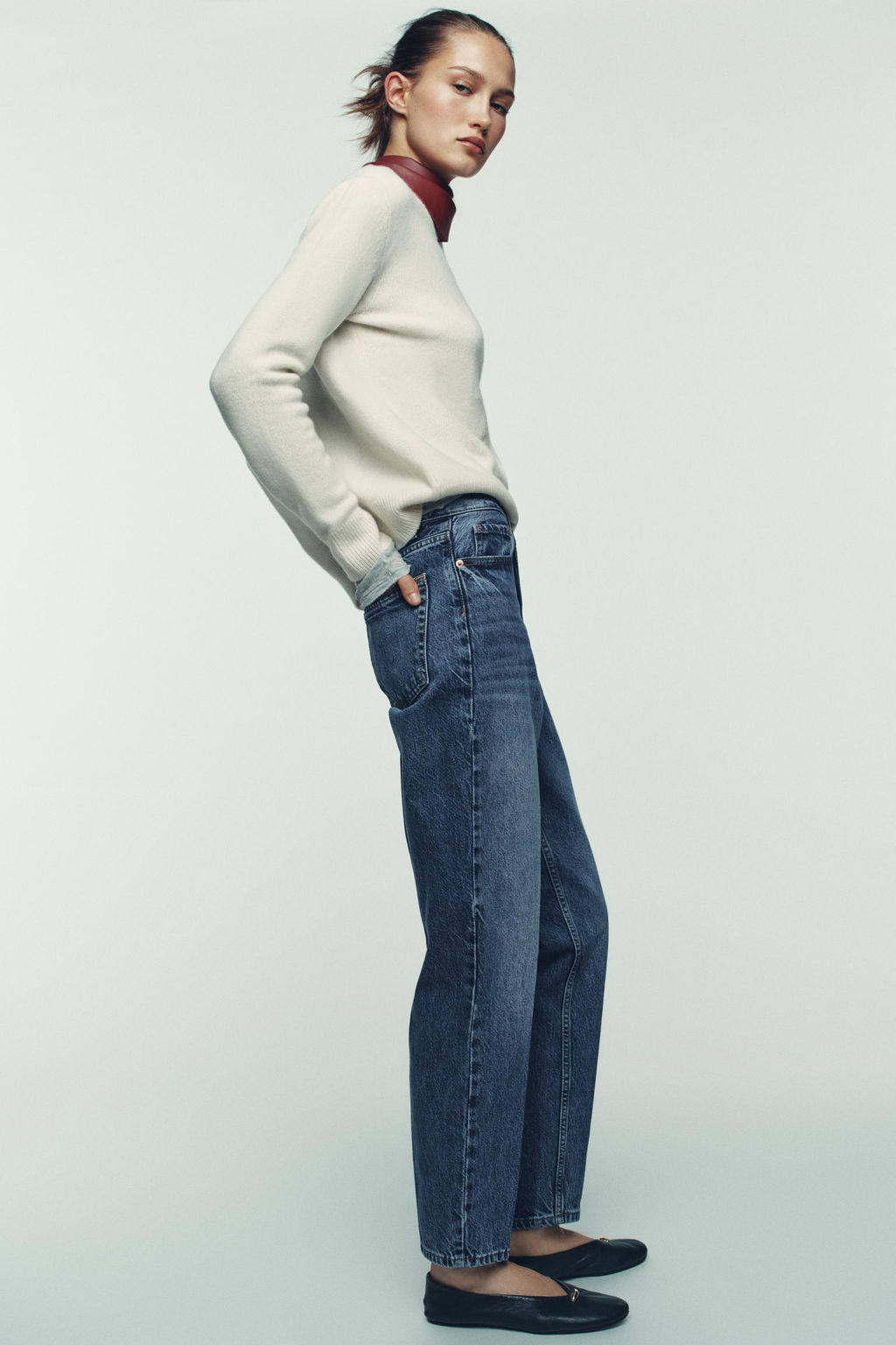 Z1975 HIGH-WAIST SLIM FIT JEANS - Zara фото 5