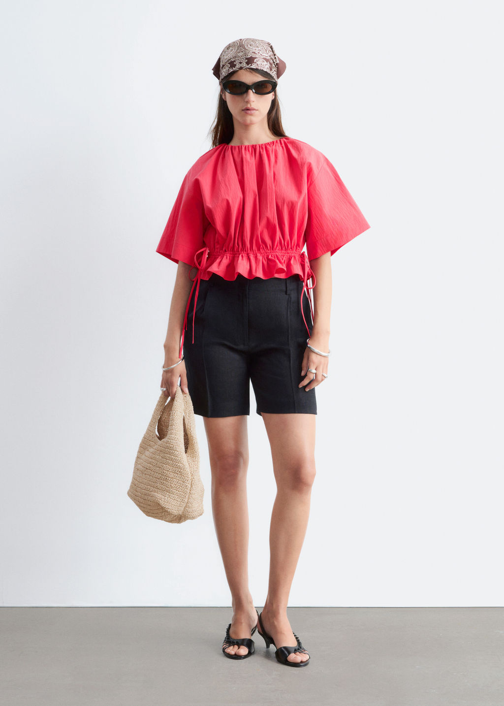 Top con cord?n de ajuste - H&m фото 7
