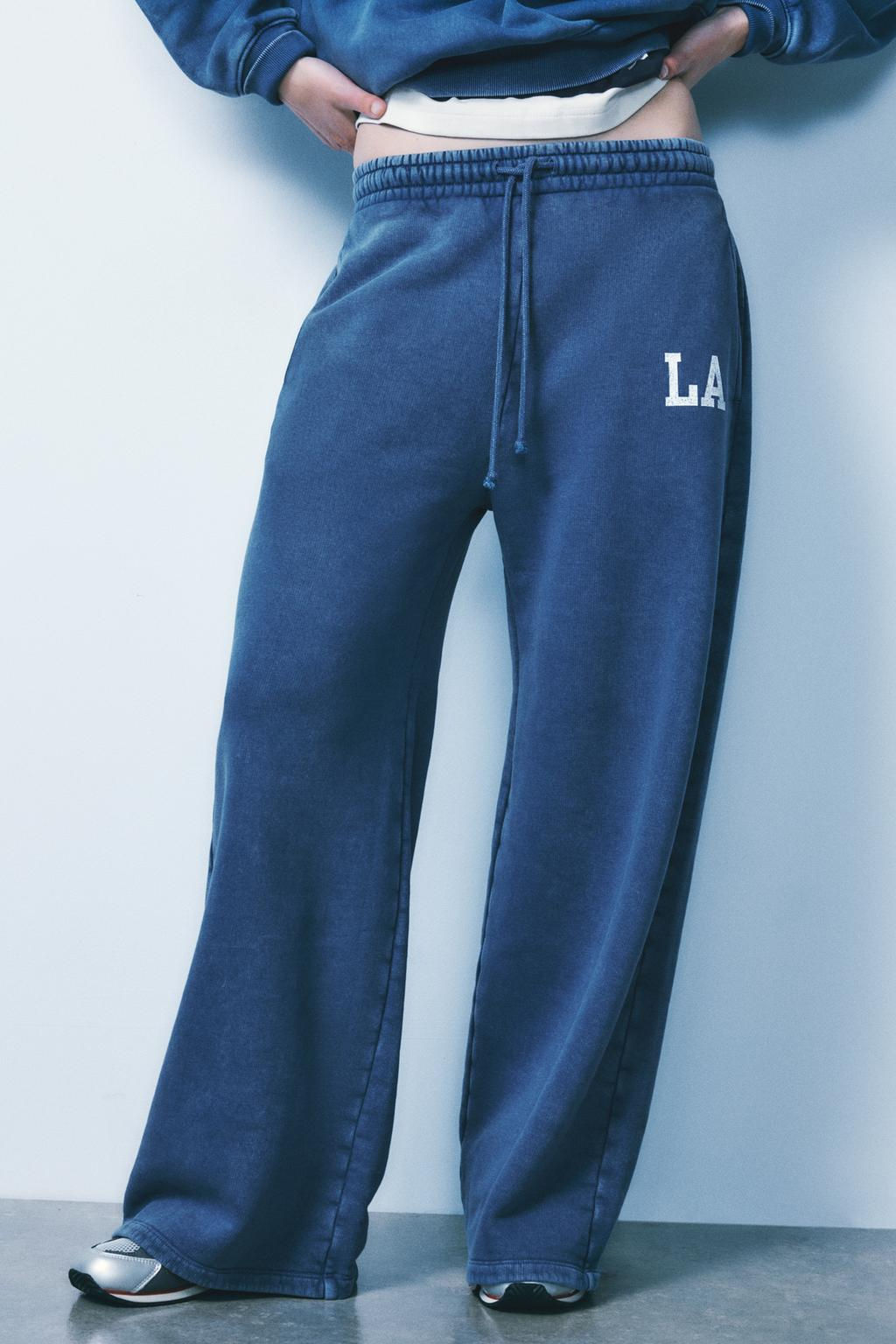 VARSITY WASHED EFFECT JOGGERS - Zara фото 3
