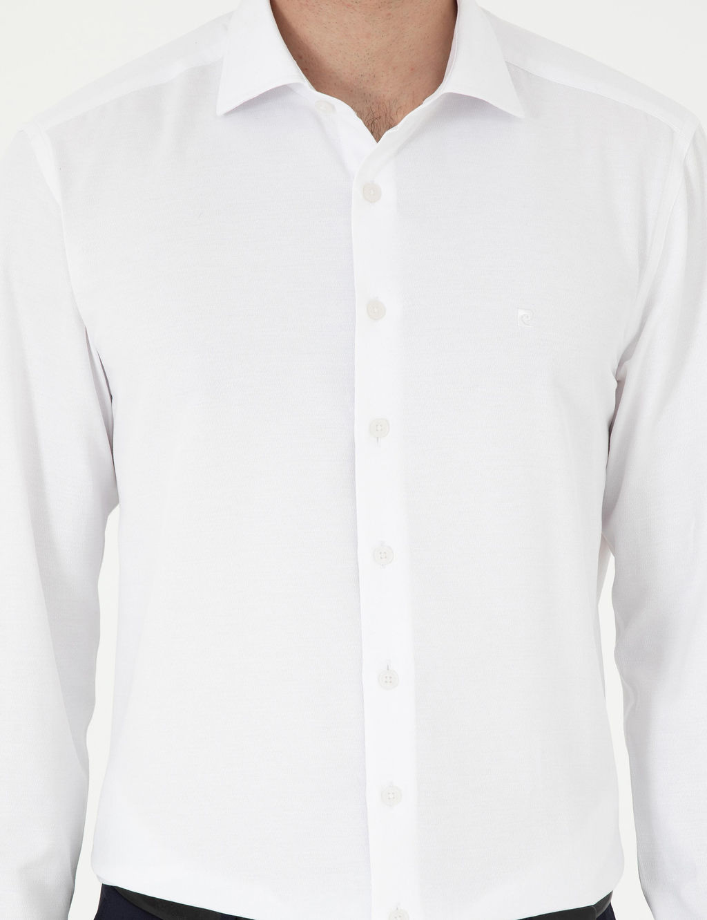 Beyaz Slim Fit Arm_rl_ Uzun Kollu G_mlek - Pierre cardin фото 6