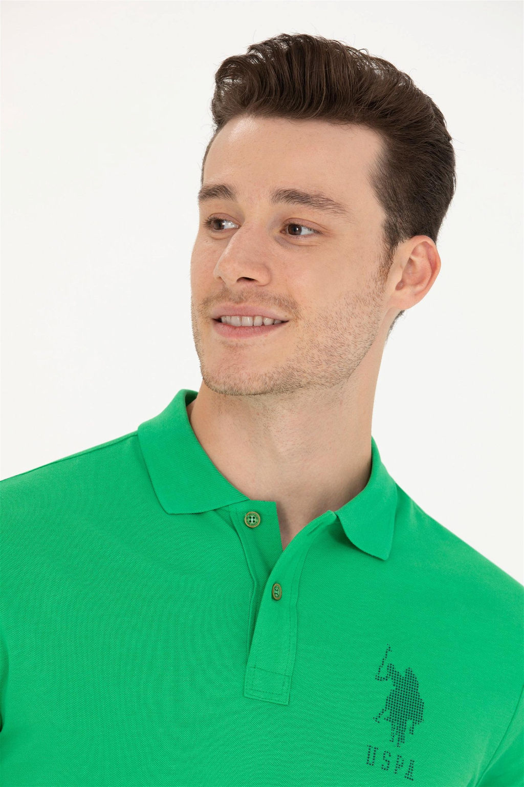 U. S. Polo Assn Мужская футболка Apple Green с воротником-поло - U.s. polo assn фото 12