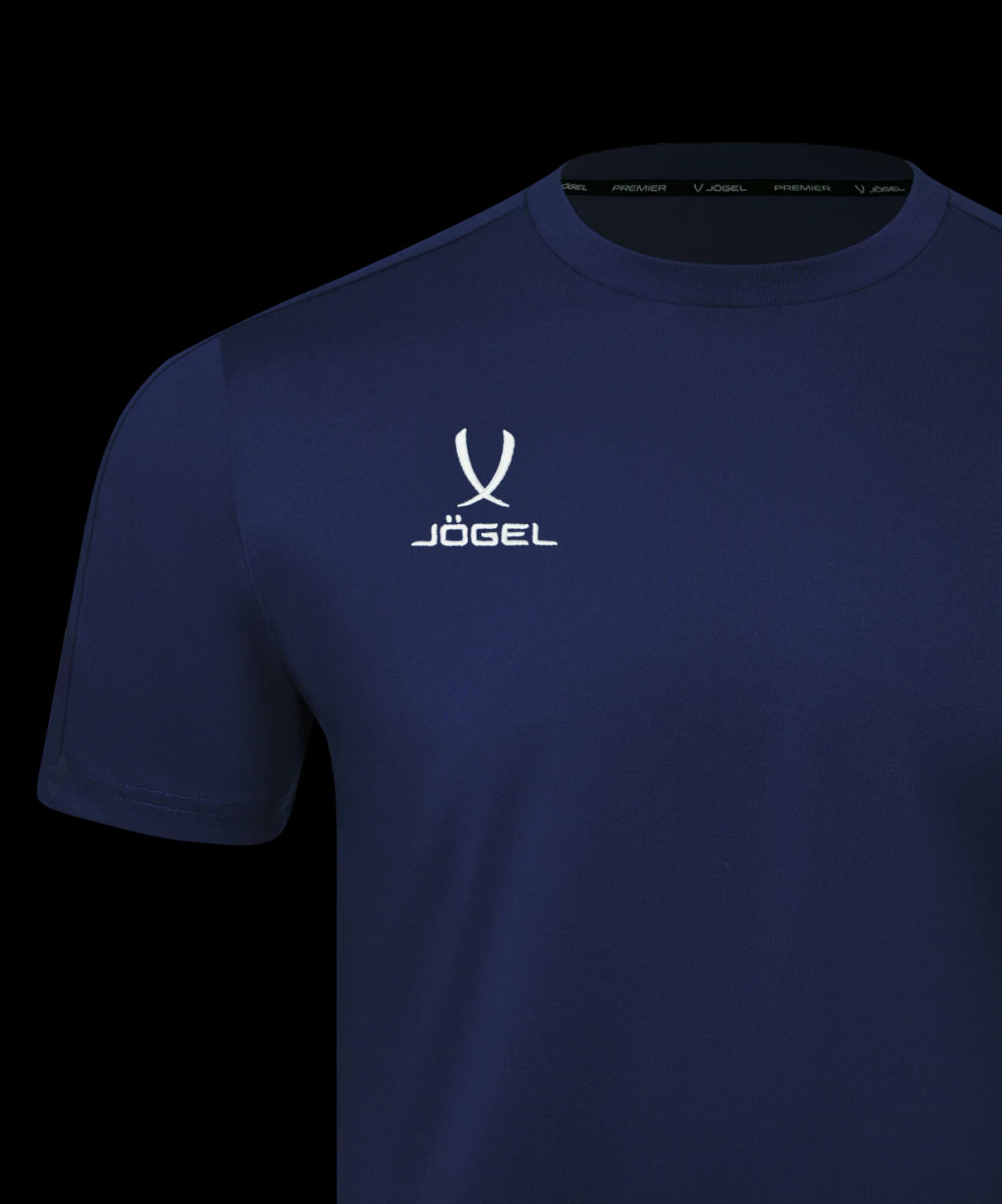 Футболка тренировочная JOGEL PREMIER PerFormDRY TRN CVC Tee, темно-синий  фото 4