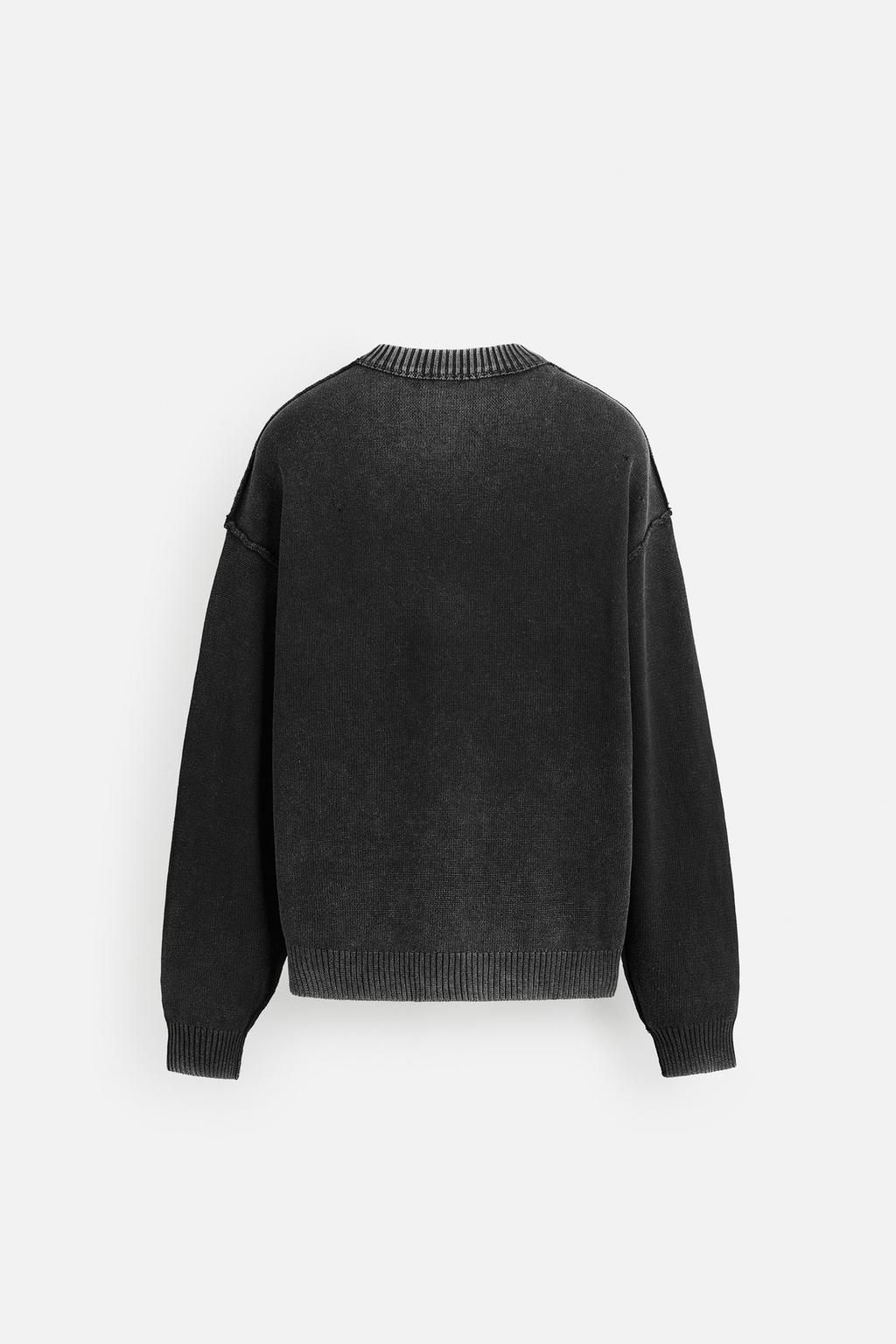 WASHED REVERSE EFFECT SWEATER - Zara фото 12