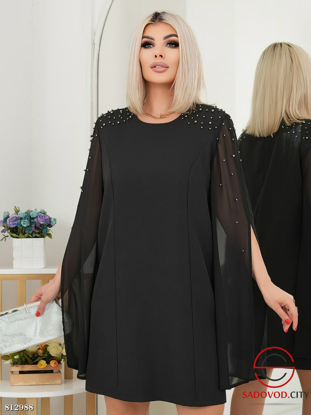 Платье женское нарядное с шифоном - Bruno фото 2