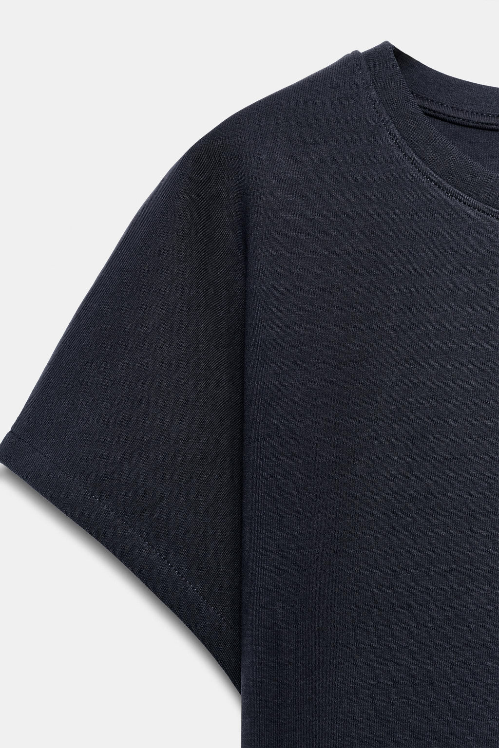 CAMISETA INTERLOCK MANGA JAPONESA / Marino - Zara фото 7