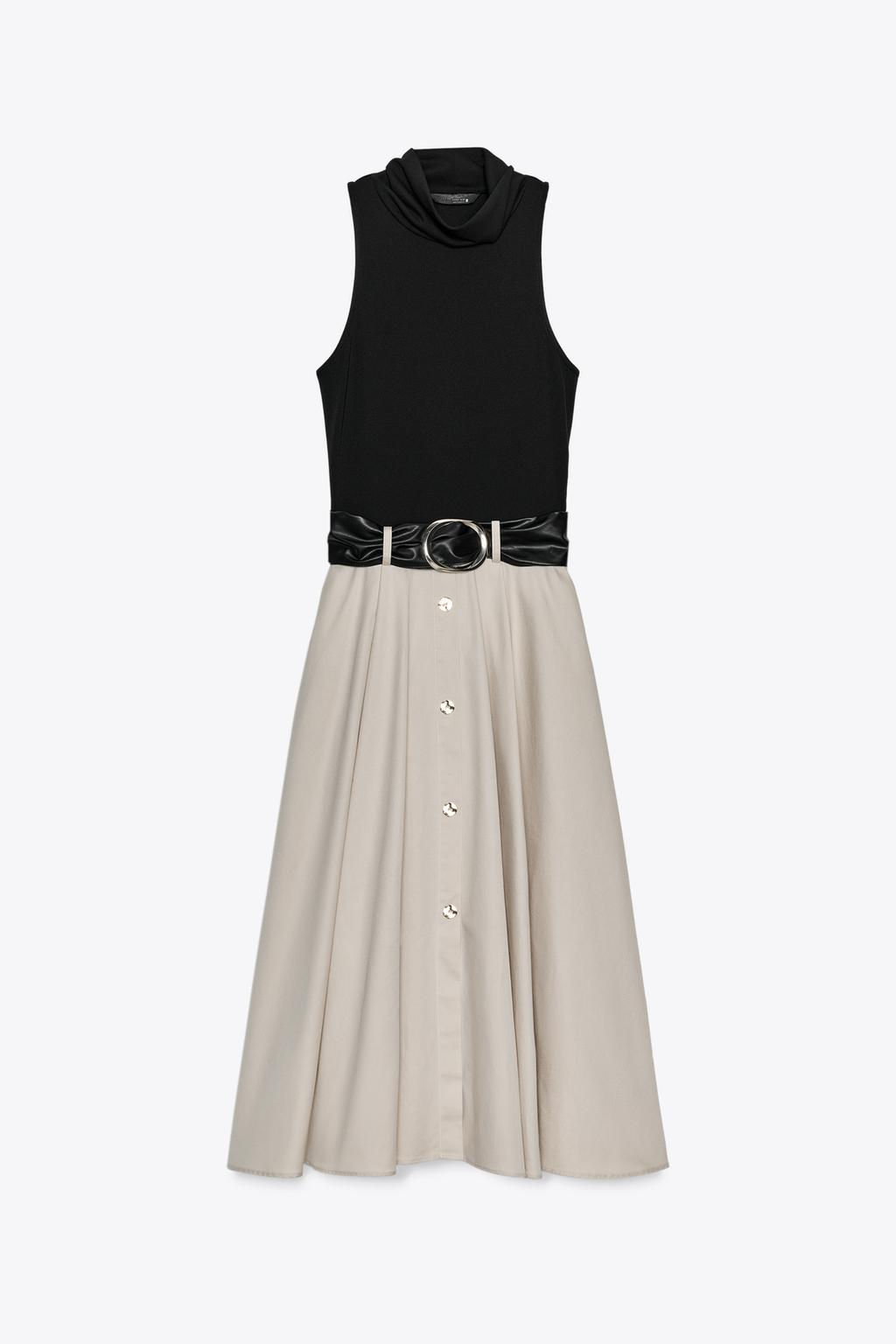 BELTED COMBINATION DRESS - Zara фото 8