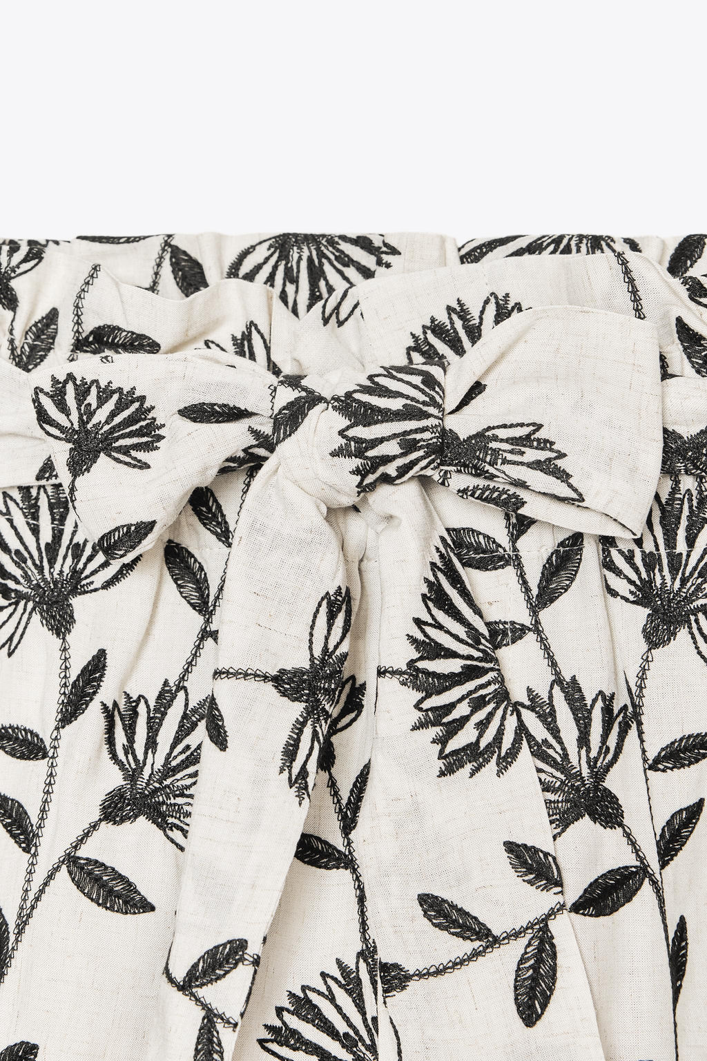 EMBROIDERED PAPER BAG BERMUDA SHORTS - Zara фото 14