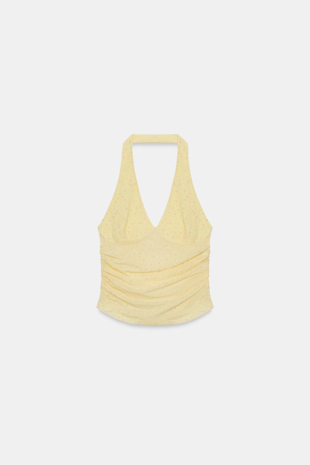 TOP HALTER PLUMETI / Amarillo claro - Zara фото 4