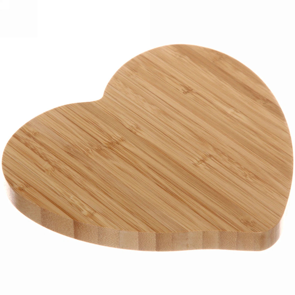 Поднос бамбуковый для подачи блюд "SHEF" 18*19см Сердце