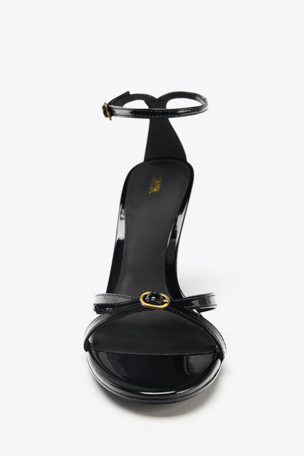 HIGH-HEEL BUCKLE SANDALS - Zara фото 8