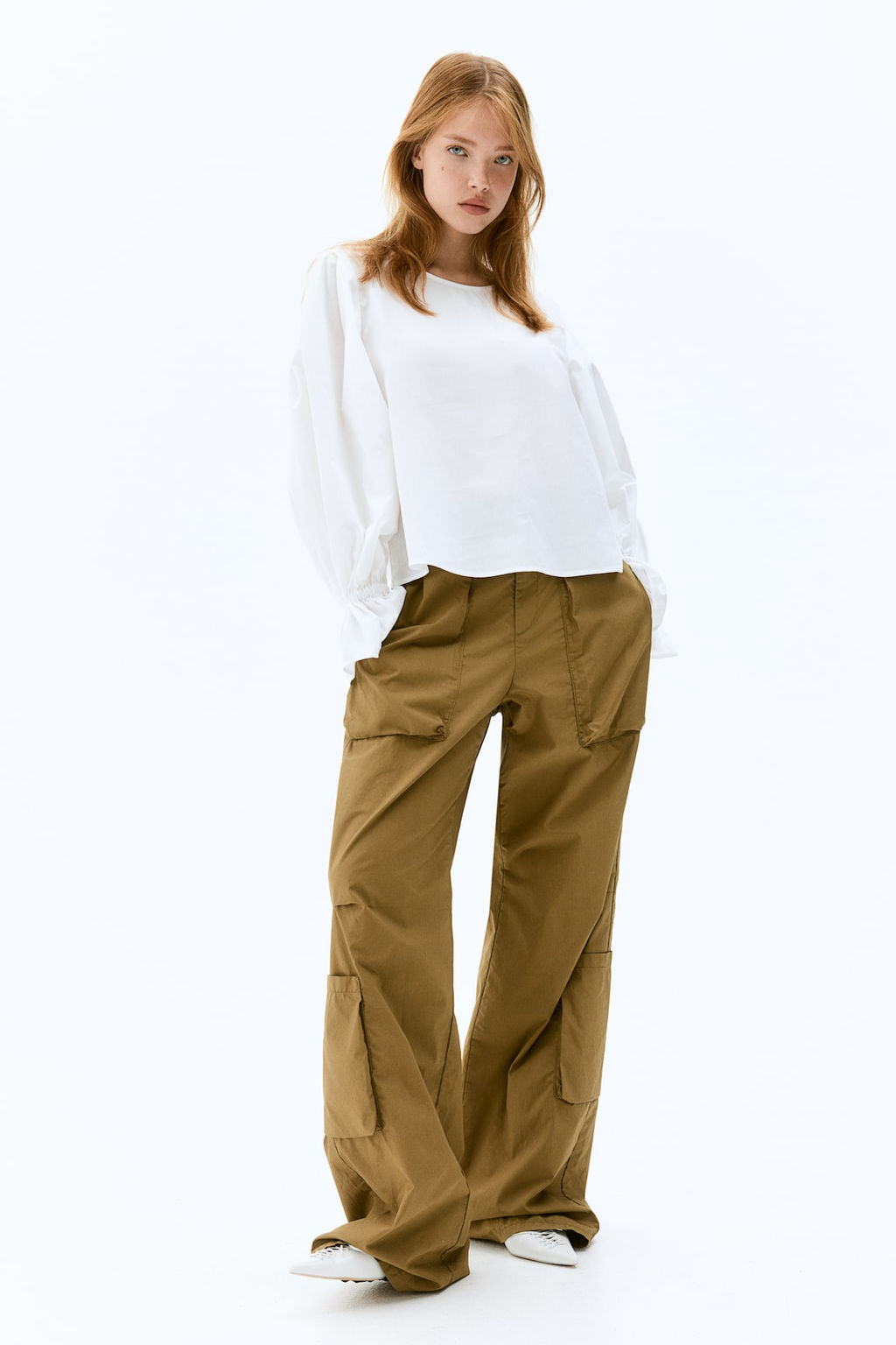 Blusa de algodon con lazadas - H&m фото 2