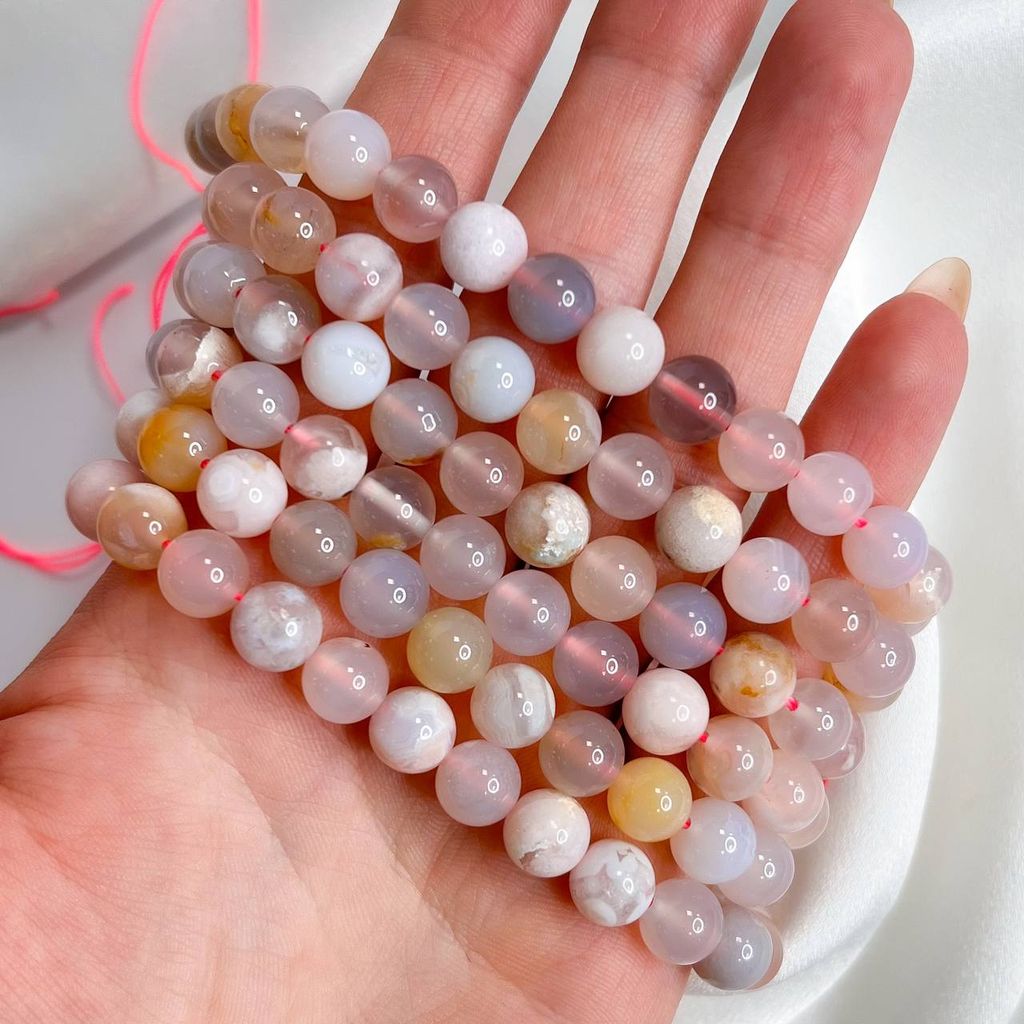 Бусины для украшений из Агата цветочного