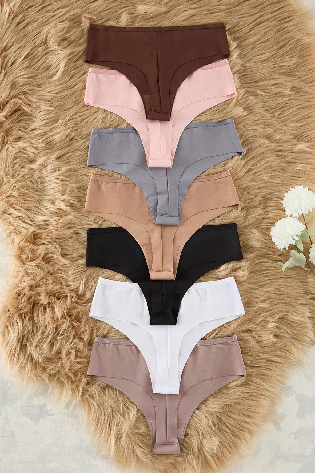 Trendyolmilla Cok Renkli 7li Paket Micro Yuksek Bel Tanga Orme Kulot THMSS25KU00035  фото 6