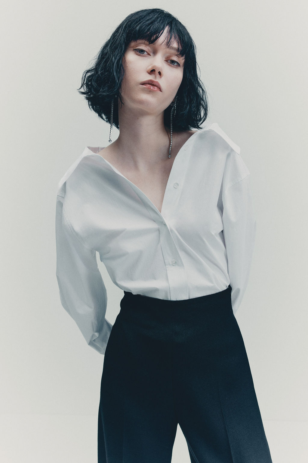 Camisa entallada en algod?n - H&m фото 5