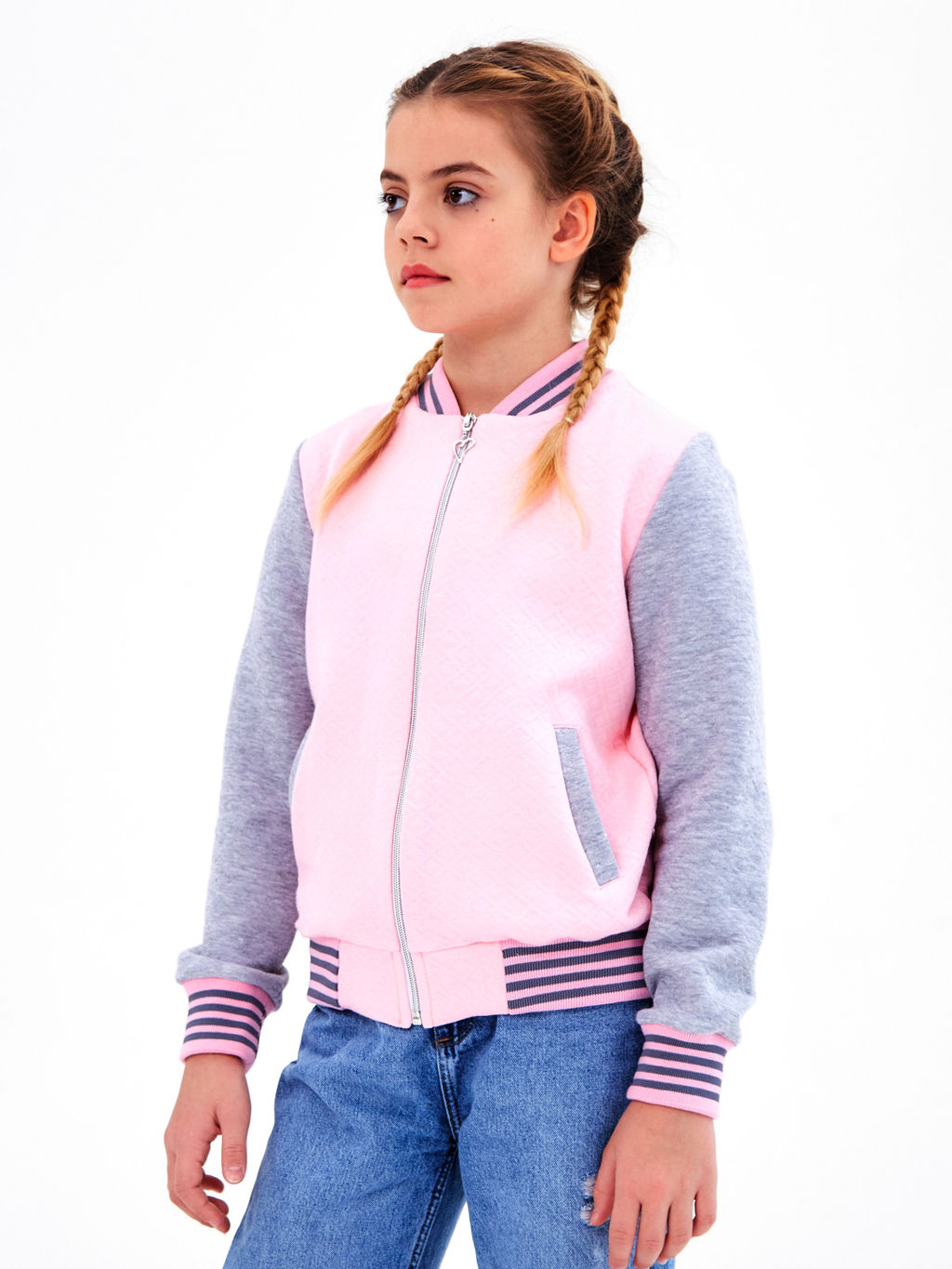 Бомбер "Изабель",розовый
