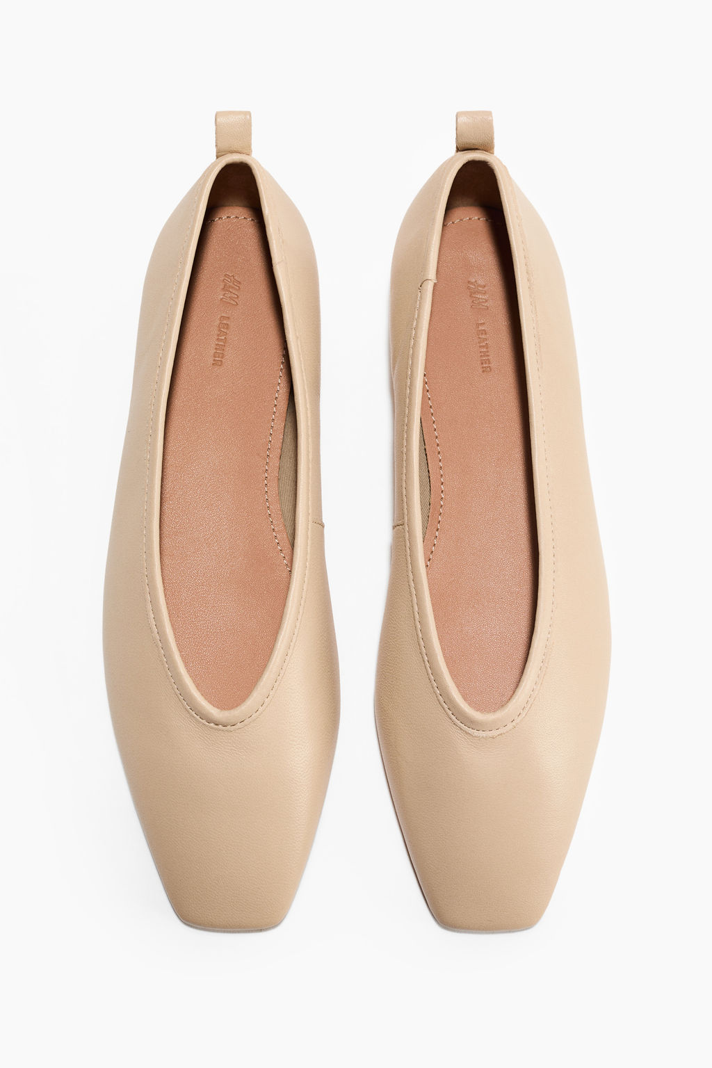 Leather ballet flats