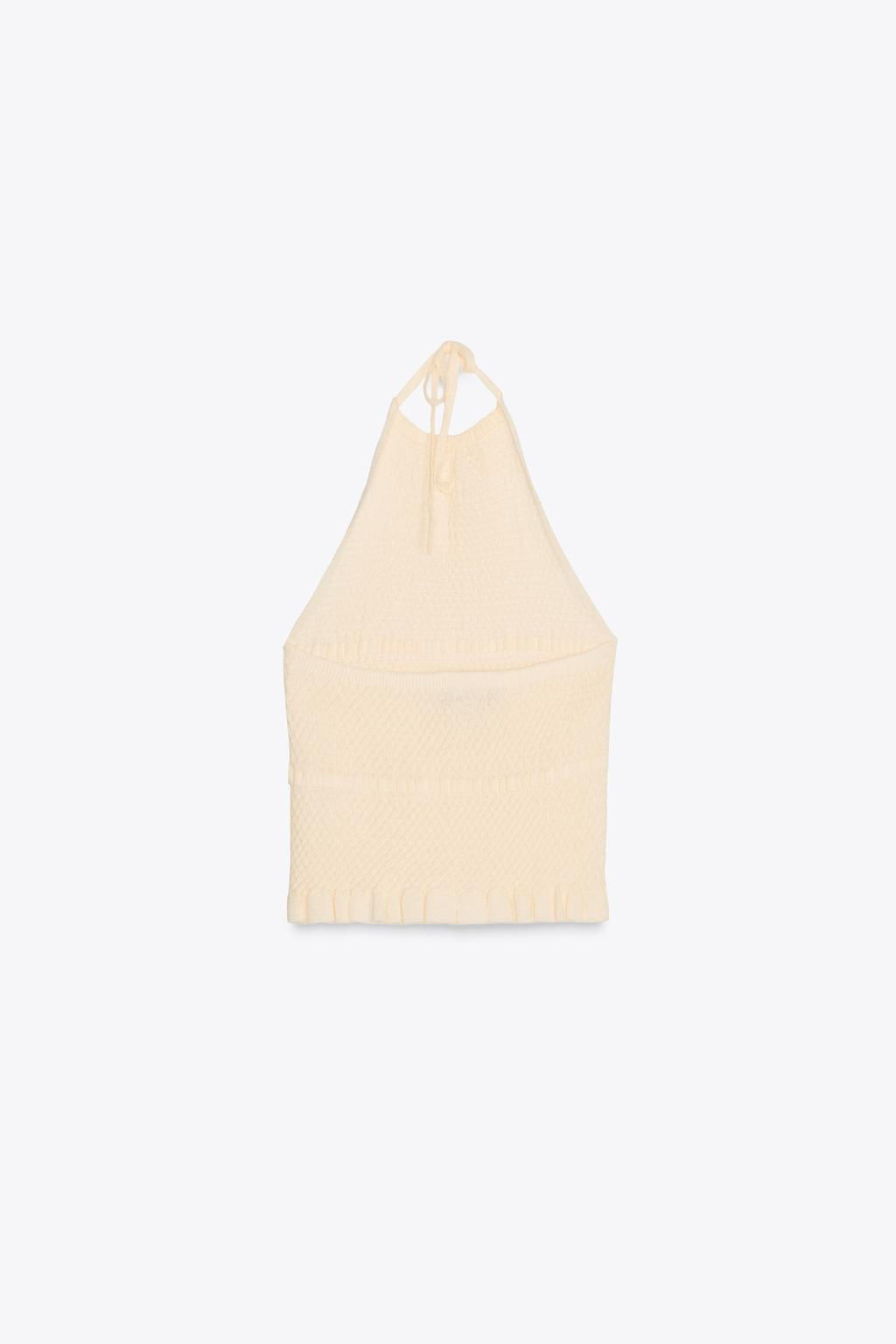 KNIT HALTER TOP - Zara фото 6