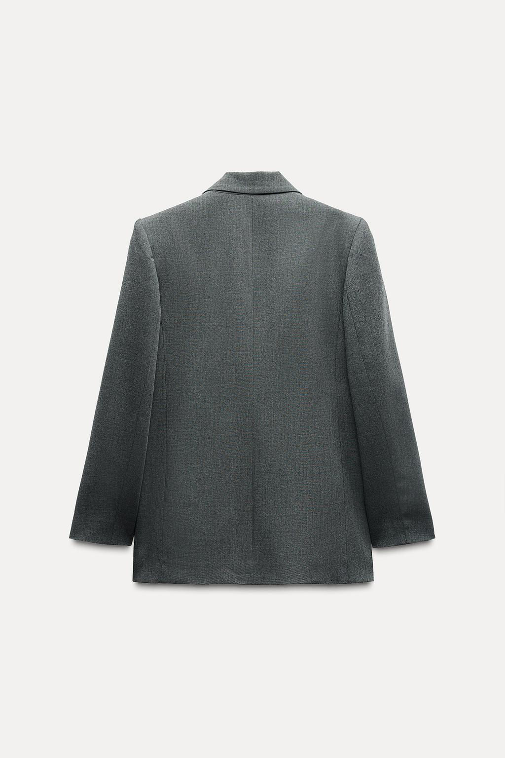DOUBLE-BREASTED BLAZER WITH SHOULDER PADS - Zara фото 6