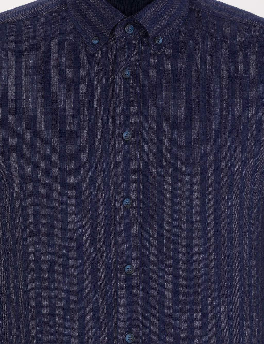 Lacivert Slim Fit Uzun Kollu G_mlek