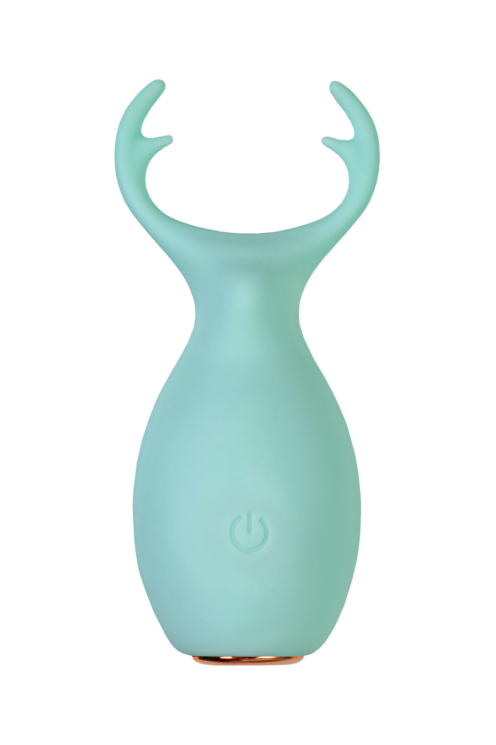 Вибратор Штучки-Дрючки, Mr. Moose, бирюзовый, силикон, 9,5 см  фото 2