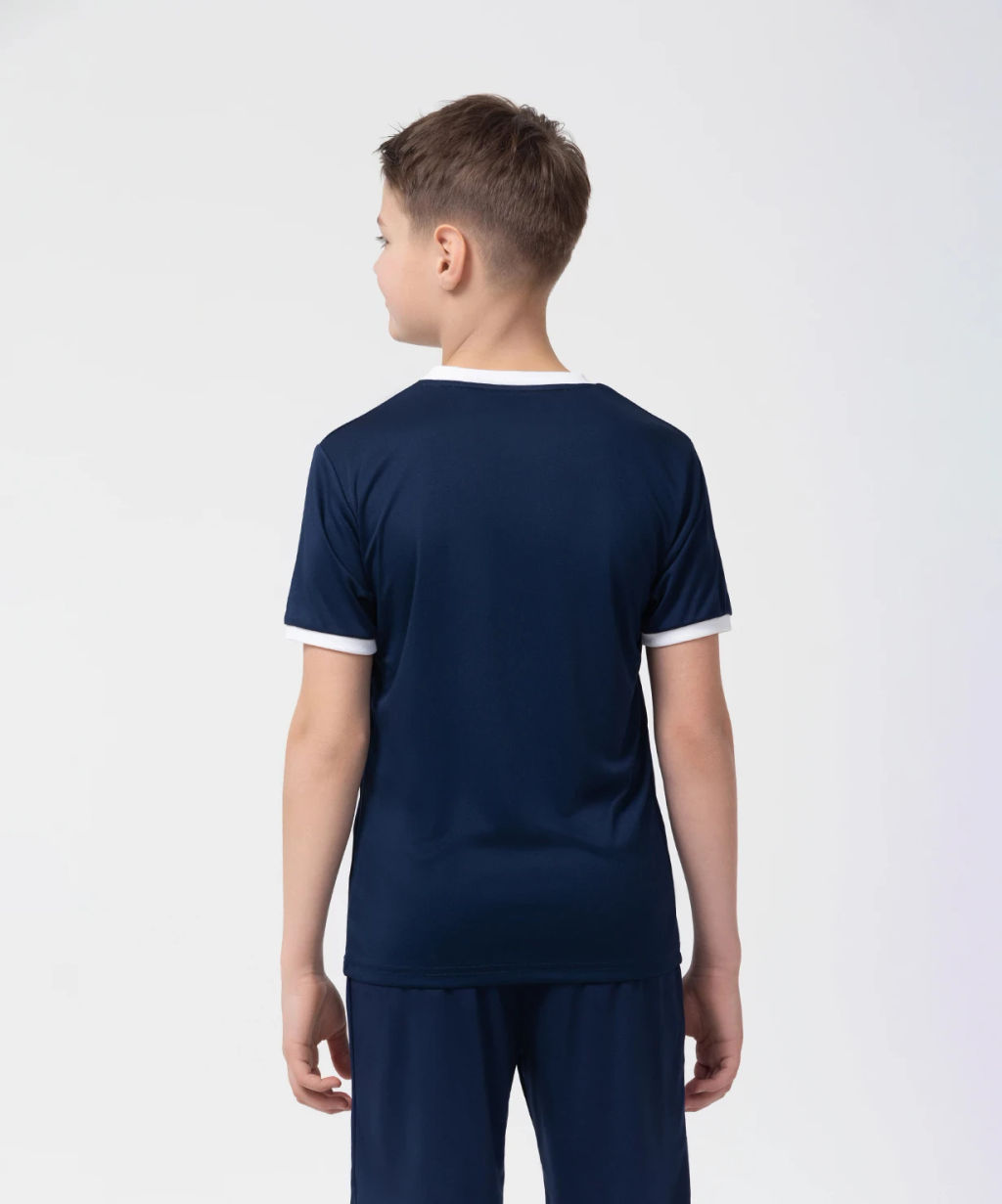 Футболка футбольная JOGEL CAMP Origin, темно-синий/белый, детский  фото 5