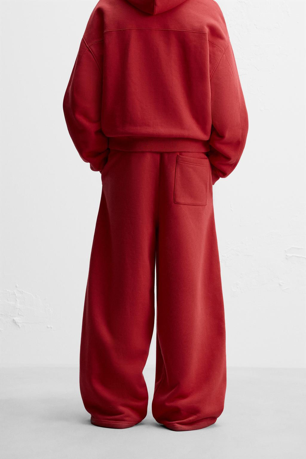 LIMITED EDITION WIDE-LEG JOGGER TROUSERS - Zara фото 3