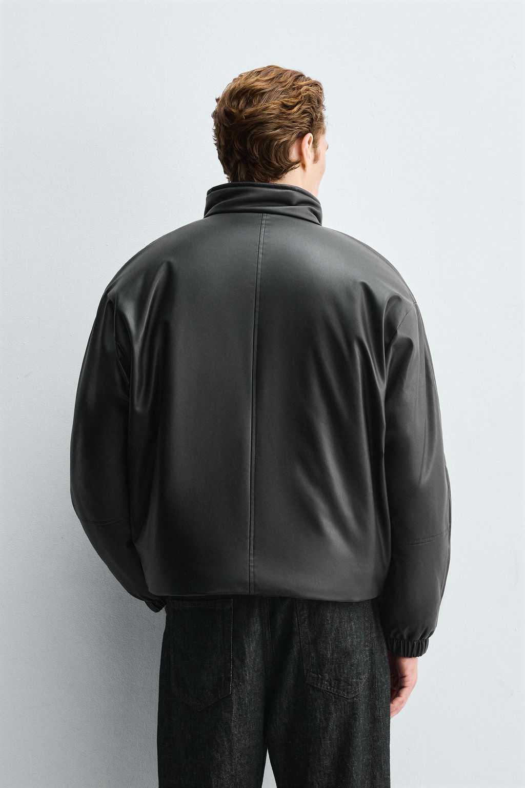 FAUX LEATHER QUILTED JACKET - Zara фото 4