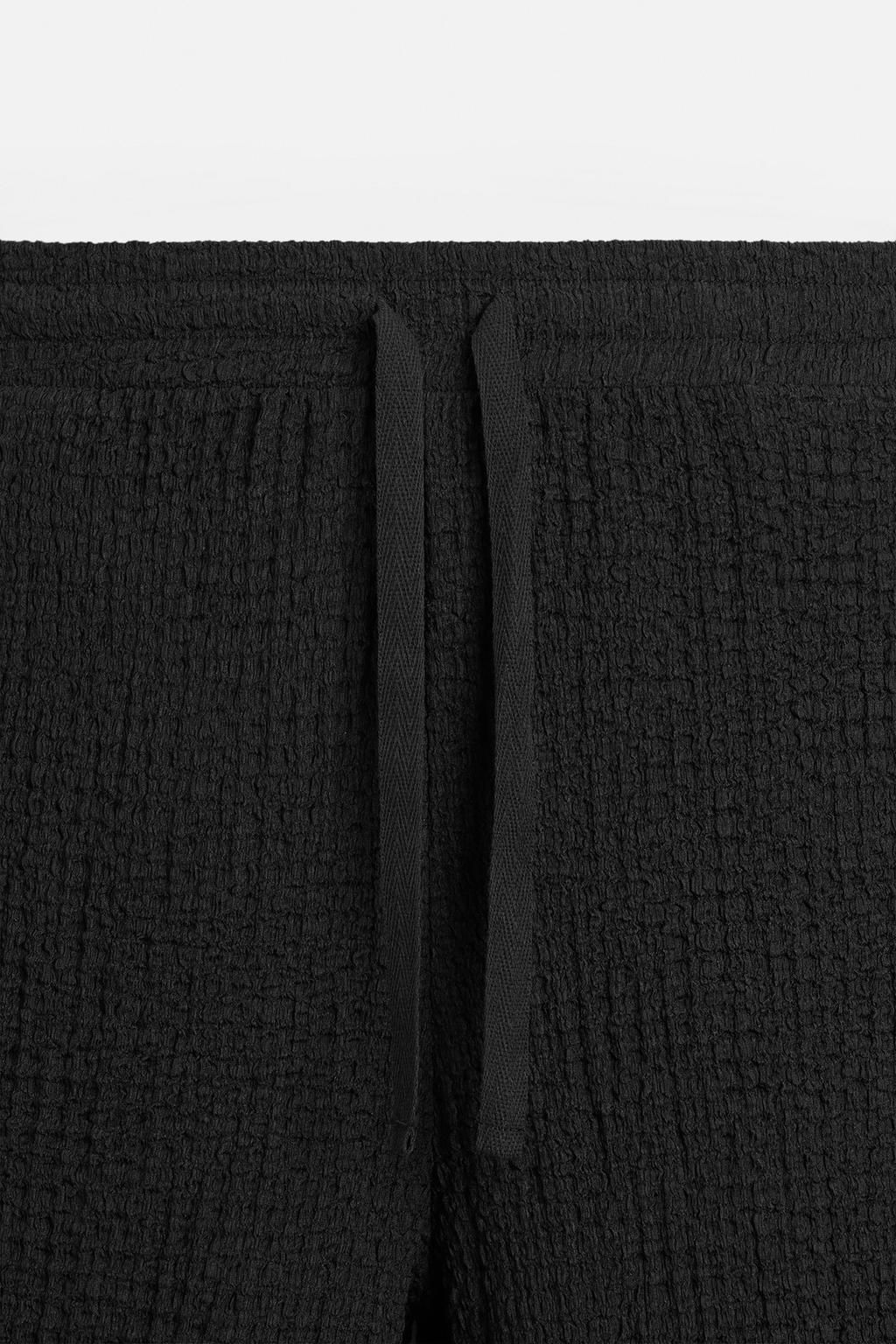 JACQUARD TEXTURED TROUSERS - Zara фото 9