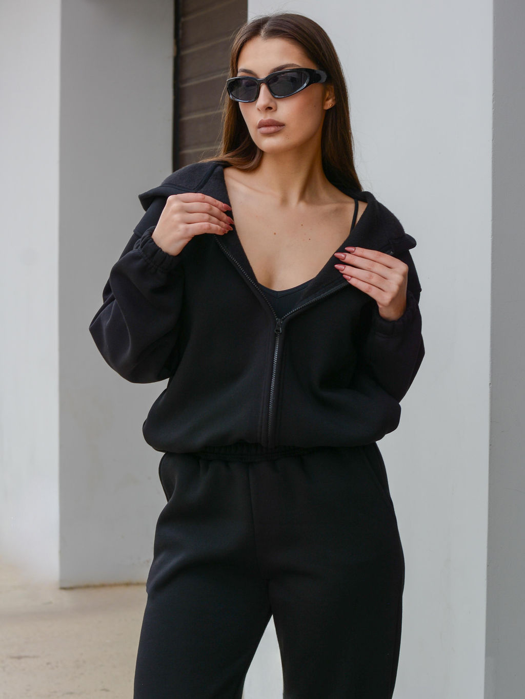 Женский Спортивный костюм К030 Черный-Матовый от Спортсоло