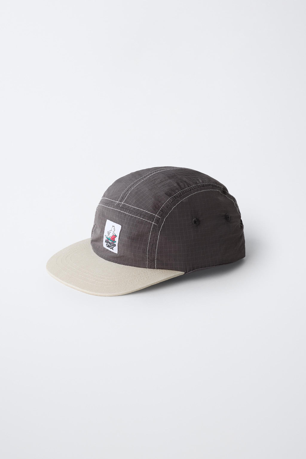 GORRA APLIQUE ETIQUETA LOGO RIPNDIP  X ZARA KIDS / Gris antracita  фото 2
