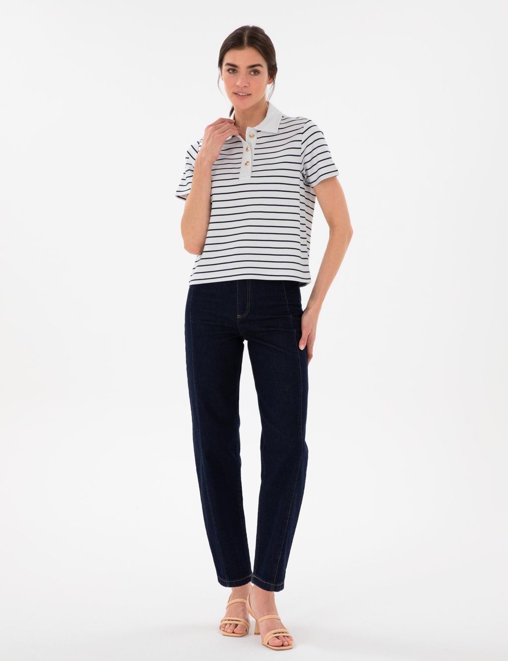 Koyu _ndigo Balloon Jean Pantolon - Pierre cardin фото 3