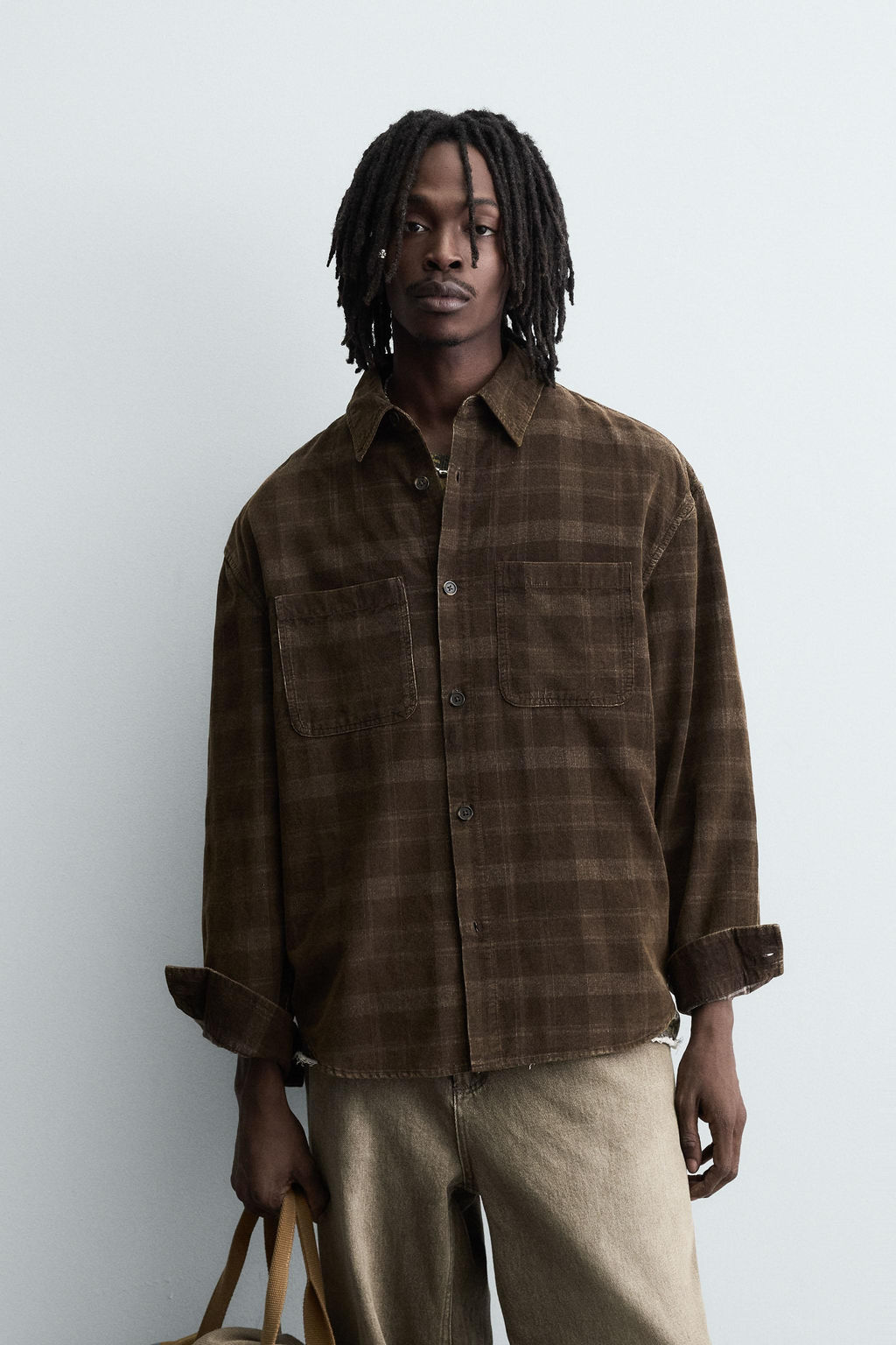 CHECK CORDUROY SHIRT - Zara фото 2