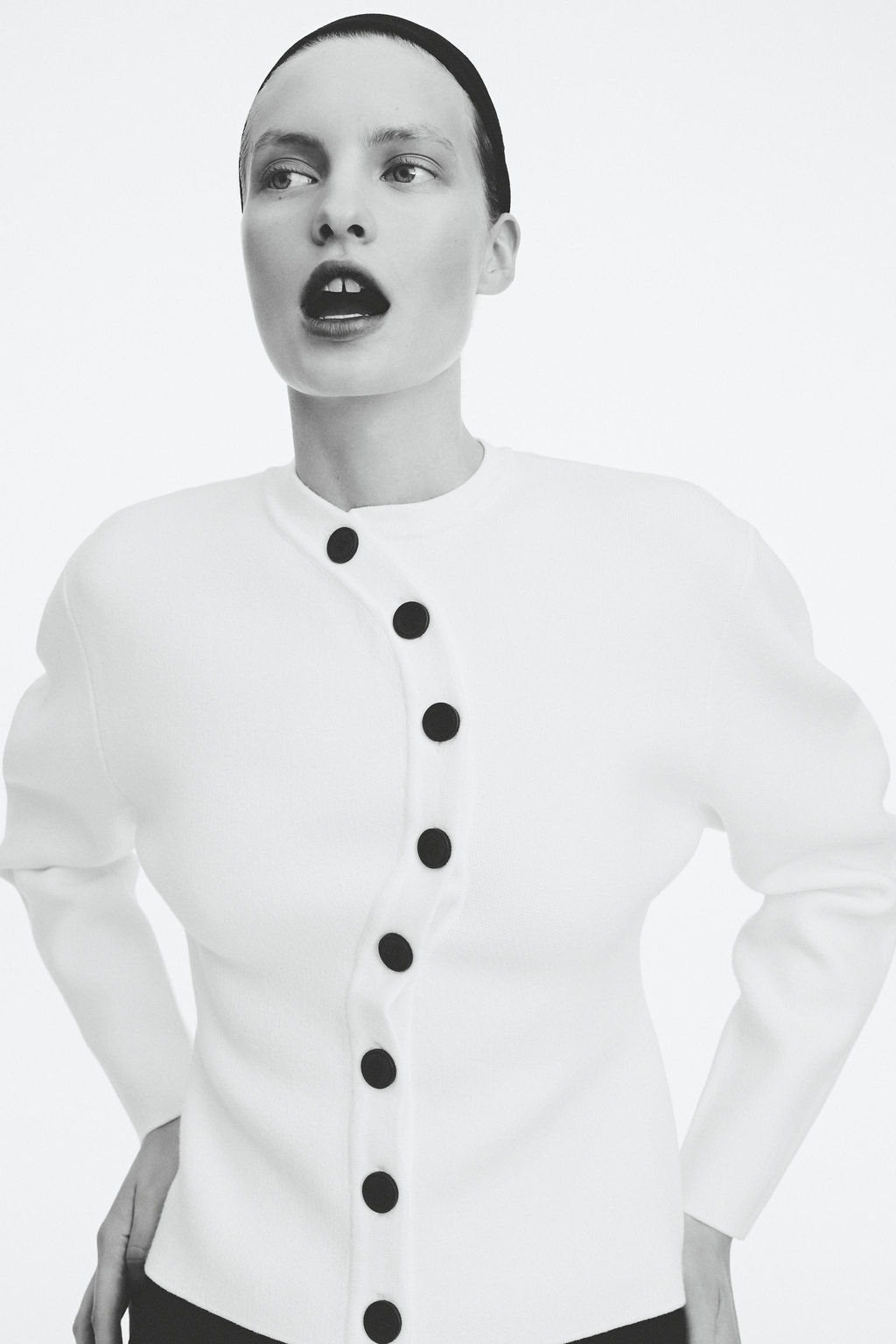 DOUBLE-BREASTED KNIT CARDIGAN - Zara фото 5