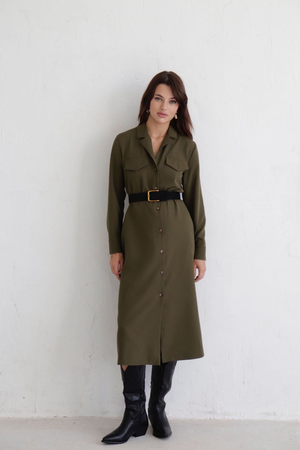 Платье-рубашка с английским воротником - Martichelli фото 116