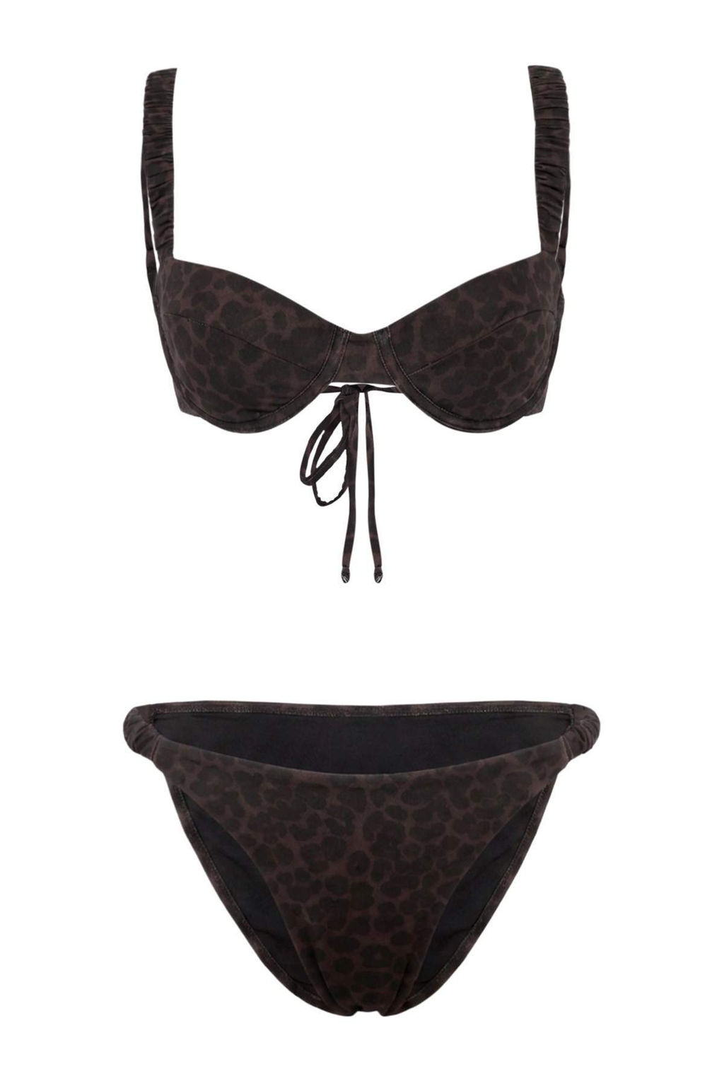 Leopar Desenli Balconette Kapl_ B_zg_ Detayl_ Normal Bel Regular Bikini Tak_m_ TBESS26BT00168 - Trendyolmilla фото 3