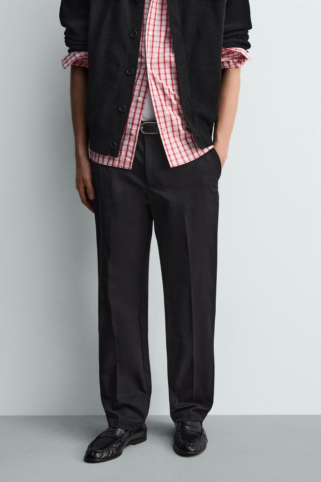 PANTAL?N REGULAR FIT T?CNICO / Negro - Zara фото 2
