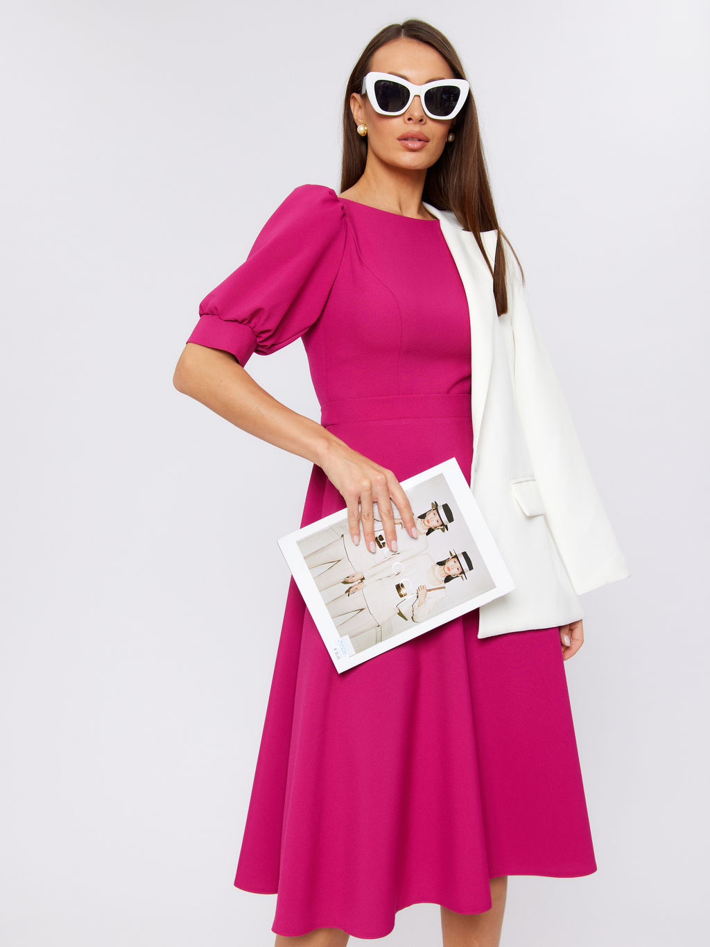 Платье с открытой спинкой и декоративной застежкой NEW - Fashion.love.story фото 7