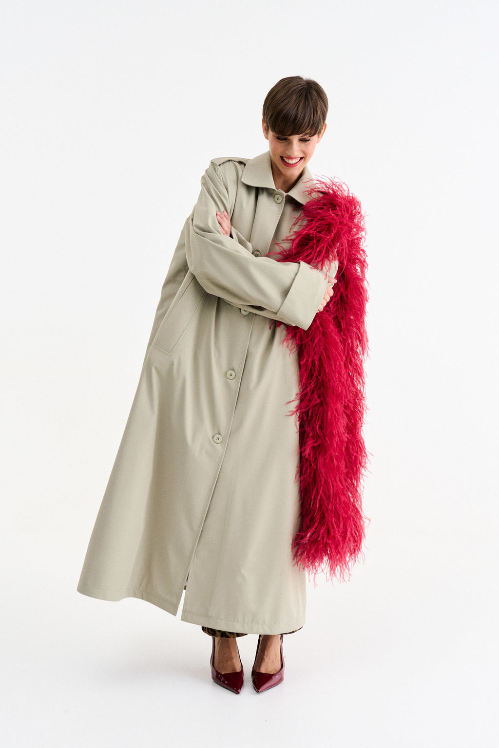 Тренч боа - Mua фото 5