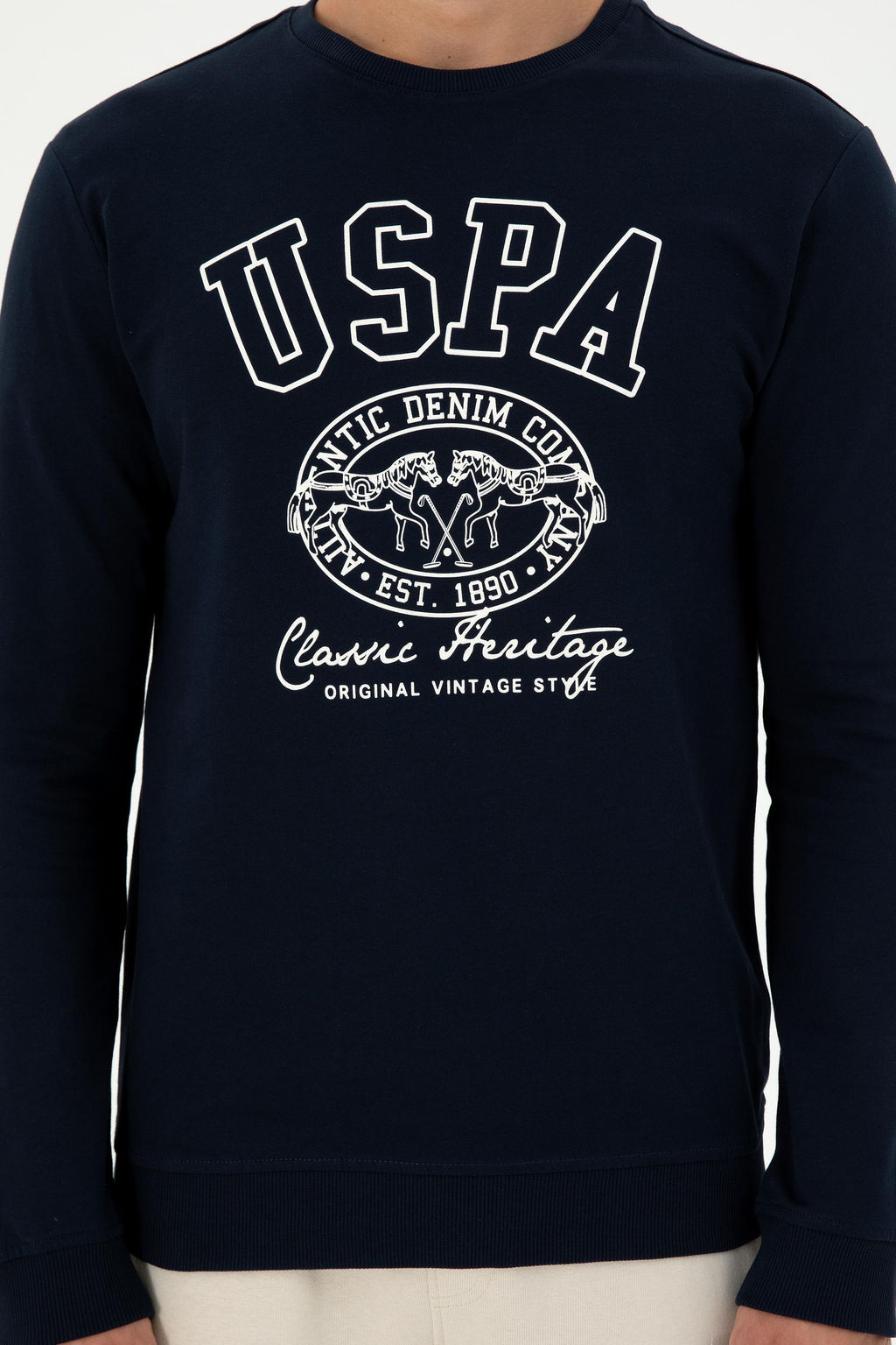 Мужской темно-синий свитшот - U.s. polo assn фото 6